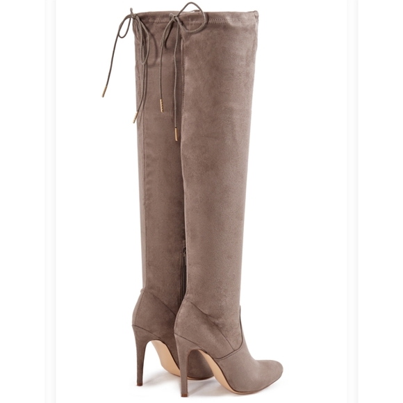 Thigh High Women's High Heel Boots - Picture 3 of 15